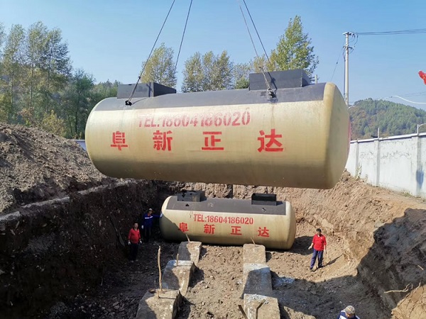 白山市國安路加油站改造升級SF雙層油罐，阜新正達(dá)油罐